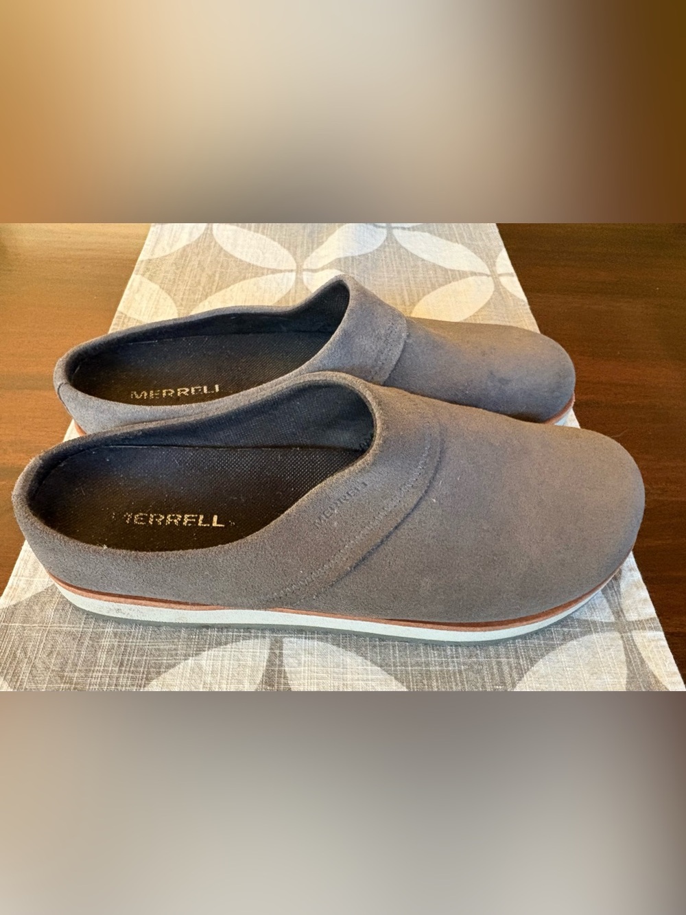 Merrell Women's Juno Gray Suede Clogs